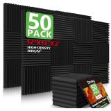 * $124 Acoustic Foam Panels 2' x12' x12' 50 Pack