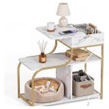 NEW $87 End Table w/ Charging Station