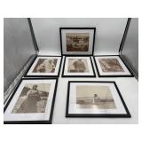 6 Framed Indigenous Photo Prints Set