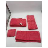 Coral Cotton Towel Set