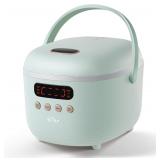 NEW $65 (4 Cups , Green) Small Rice Cooker