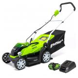 New $350 Greenworks 40V 14' Cordless Mower + 4.0Ah