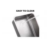 DAMAGED $45 Stainless Steel Litter Box Large