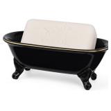 NEW $44 6.5' Ceramic Clawfoot Bathtub Soap Dish