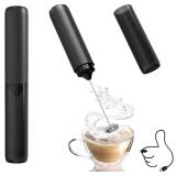 NEW Handheld Milk Frother w/Cover-Rechargeable