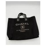 Chanel Canvas Tote Bag Black