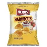 3x Herr's Potato Chips Barbecue Flavred, 198g