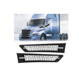 $120 Chrome Cascadia Hood Pair Set Side Grille