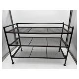 3-Tier Metal Mesh Shoe Rack 26.5ï¿½ x 12ï¿½