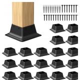 NEW $182 (4'x4'x20Pcs) Black Anchor Brackets