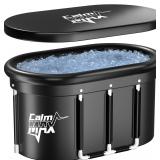 New $110 CalmMax Oval Ice Bath Tub, Black