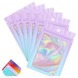 NEW 100PK Holographic Foil Bags-4.7'x 8'