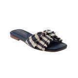 New $119 Marc Fisher Orbit Flat Sandals Blue 8.5M
