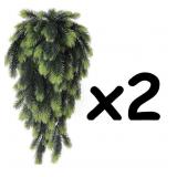 NEW 2PK 30' Teardrop Hanging Pine Needle Decor