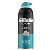 New (422g) 1pk Gillette Foamy Men's Sensitive Foam