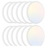 $170 (12') 12 Pack LED Flash Mount Ceiling Lights