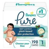 New $91 Pampers Pure Protection Diapers Size 1