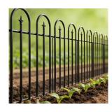 $90 ARIFARO Metal Flower Bed Fence