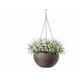 New Bronze Hanging Basket Flower Planter