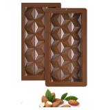 NEW 2PK Silicone Chocolate Bar Molds Dubai