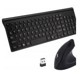 New $60 2.4GHz Wireless Ergonomic Mouse & Keyboard