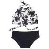 NEW (7-8Y) Girls 2PC Floral Swim Suit