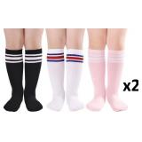 SEALED (5-7Y) 2 X 3PKs Kids Soccer Socks Knee High