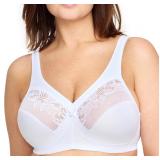 * $59 Glamorise Womens 36G Minimizer Bra Color...