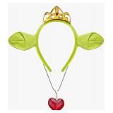 Ogre Princess Headband with Ears and Crown