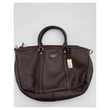 $450 Coach Brown Leather Satchel Bag