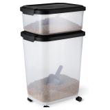 NEW $55 (13.6+4.5kg) Pet Food Storage Containers