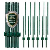$114 10 Pack Fence Post, 6 Feet Metal Fence Post
