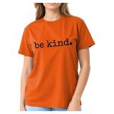 NEW (L) Women's Orange Indigenous 'Be Kind' Shirt