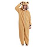SEALED $40 (L) Adult Sherpa Bear Onesie PJs w/Hood