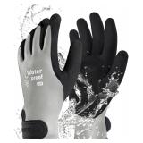 NEW (L) Unisex 100% Waterproof Thermal Work Gloves