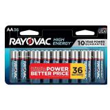 NEW 36PK High Energy AA Alkaline Batteries