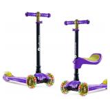 New $50 Lascoota 2-in-1 Kids Kick Scooter with...