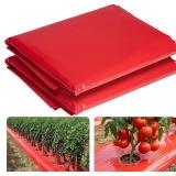 SEALED $40 2PK Red Mulch Garden Mulch Film 4X25ft