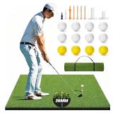 $153 Golf Mat, 5x4FT&23X16IN Practice Mat