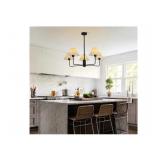 $180 KCO Lighting 5 Light Chandelier Black