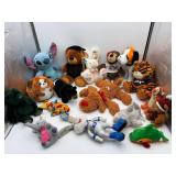 17 Assorted Plush Stuffed Animals Toy Lot