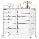 New $130 Rolling Storage Cart with Drawers