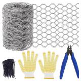 NEW (13.9 x 236') Chicken Wire Netting & Tool Set