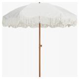 $187 AMMSUN Outdoor Umbrella with Fringe