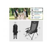 $75 Reclining Camping Chair for Adults Heavy Duty