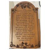 (12'x7') Love Never Fail Wooden Wall Decor