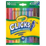 New Crayola Clicks Retractable Marker Set (10ct)