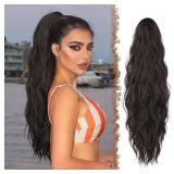 NEW 25' Ponytail Extensions Long Claw Clip