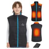 NEW $100 (XL) Kids Heated Vest Quilted w/PowerBank