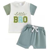 NEW (12-18M) Toddler Boy Outfit Set 'Lil Bro'